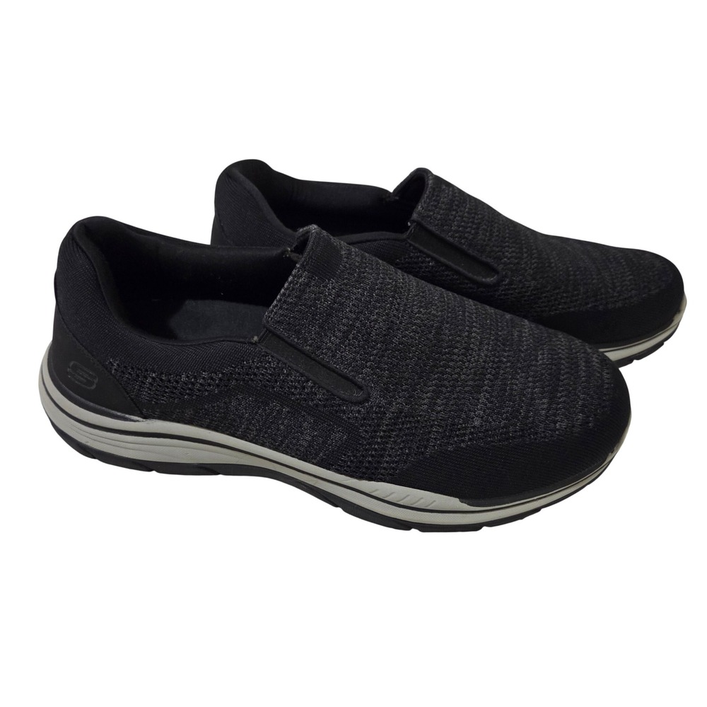 Skechers Arch Fit Banlin Mens Black Slip On Walking Shoes 204000WW Size 11.5